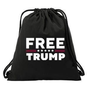 Free Trump Free Donald Trump I Stand With Trump Drawstring Bag