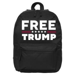 Free Trump Free Donald Trump I Stand With Trump 16 in Basic Backpack