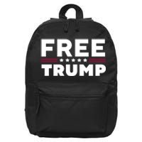 Free Trump Free Donald Trump I Stand With Trump 16 in Basic Backpack