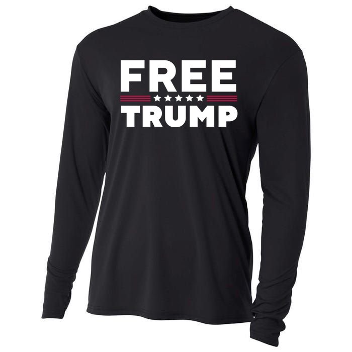 Free Trump Free Donald Trump I Stand With Trump Cooling Performance Long Sleeve Crew