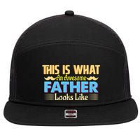 Father T 7 Panel Mesh Trucker Snapback Hat