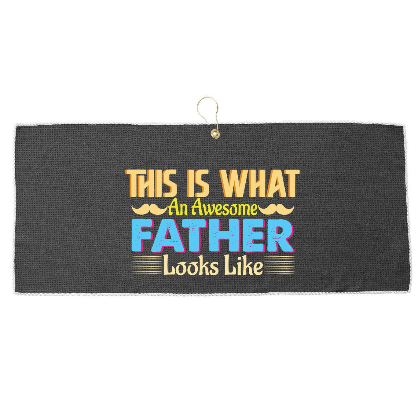 Father T Large Microfiber Waffle Golf Towel