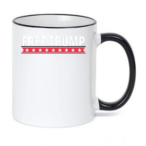 Free Trump Free Donald Trump I Stand With Trump 11oz Black Color Changing Mug