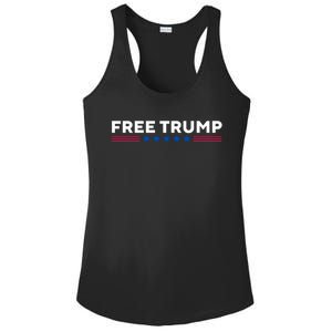 Free Trump Free Donald Trump I Stand With Trump Ladies PosiCharge Competitor Racerback Tank