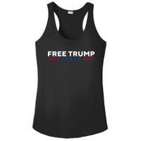 Free Trump Free Donald Trump I Stand With Trump Ladies PosiCharge Competitor Racerback Tank