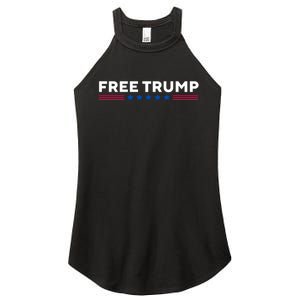 Free Trump Free Donald Trump I Stand With Trump Women's Perfect Tri Rocker Tank