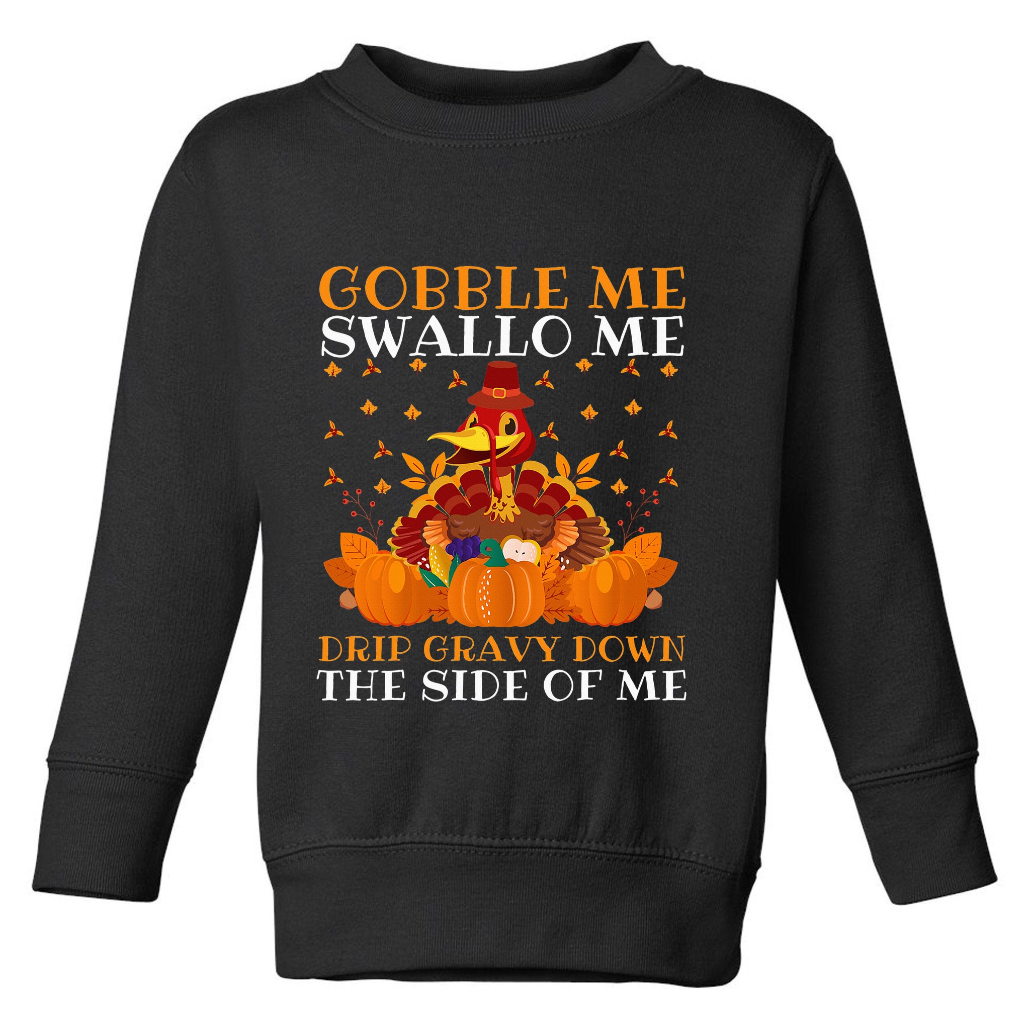 Funny Thanksgiving Foodie Apron Toddler Sweatshirt