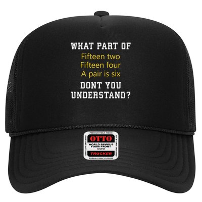 Fifn Two Fifn Four A Pair Is Six Funny Cribbage Game Trucker Hat