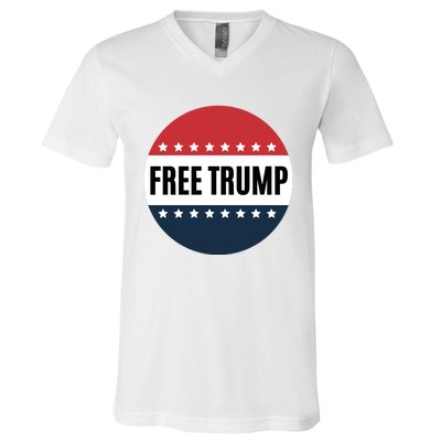 Free Trump Free Donald Trump I Stand With Trump V-Neck T-Shirt