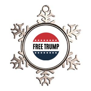 Free Trump Free Donald Trump I Stand With Trump Metallic Star Ornament