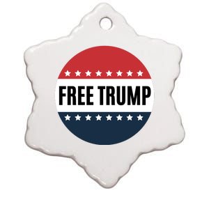 Free Trump Free Donald Trump I Stand With Trump Ceramic Star Ornament