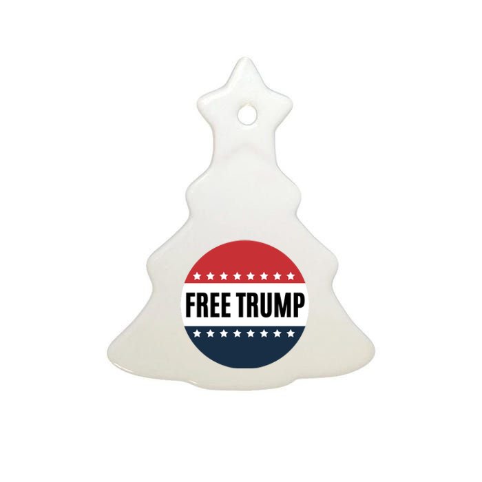 Free Trump Free Donald Trump I Stand With Trump Ceramic Tree Ornament