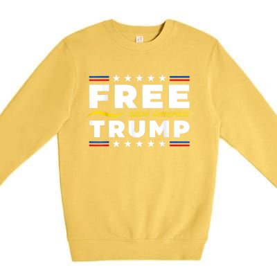 Free Trump, Free Donald Trump 2024 Premium Crewneck Sweatshirt