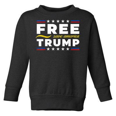 Free Trump, Free Donald Trump 2024 Toddler Sweatshirt