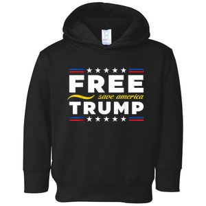 Free Trump, Free Donald Trump 2024 Toddler Hoodie