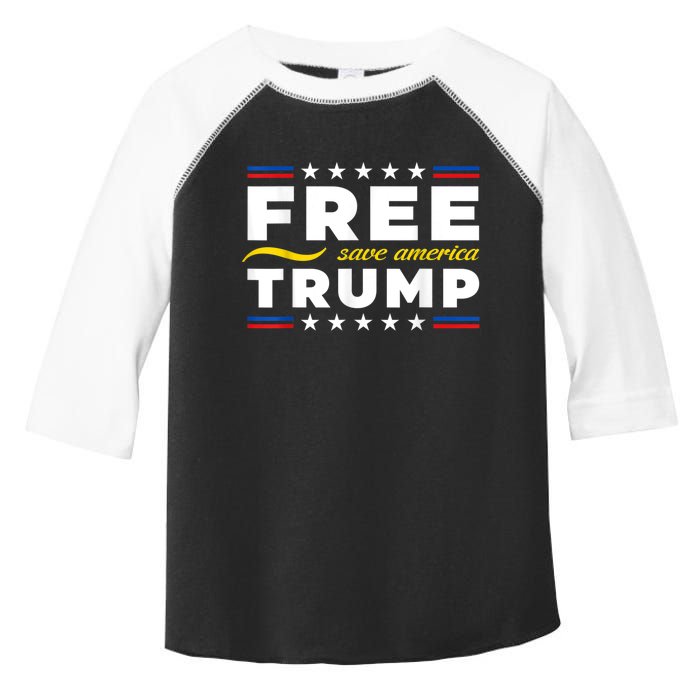 Free Trump, Free Donald Trump 2024 Toddler Fine Jersey T-Shirt