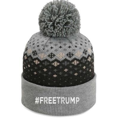 Free Trump, Free Donald Trump 2024 The Baniff Cuffed Pom Beanie