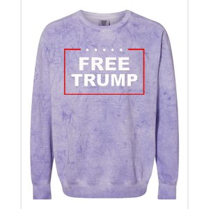 Free Trump Colorblast Crewneck Sweatshirt