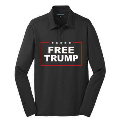 Free Trump Silk Touch Performance Long Sleeve Polo