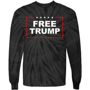 Free Trump Tie-Dye Long Sleeve Shirt