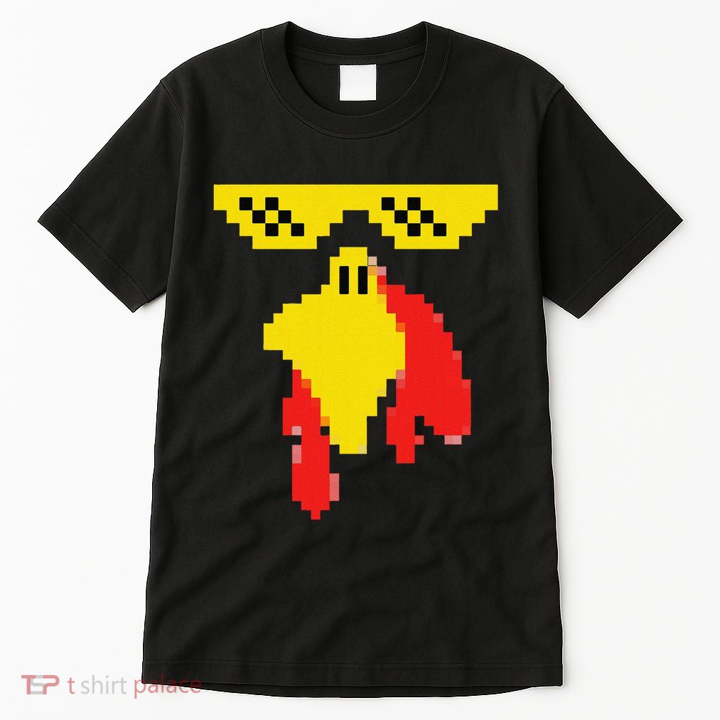 Funny Turkey Face 80s Video Game Thanksgiving Costume Tall T-Shirt