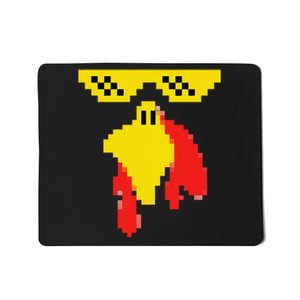 Funny Turkey Face 80s Video Game Thanksgiving Costume Mousepad