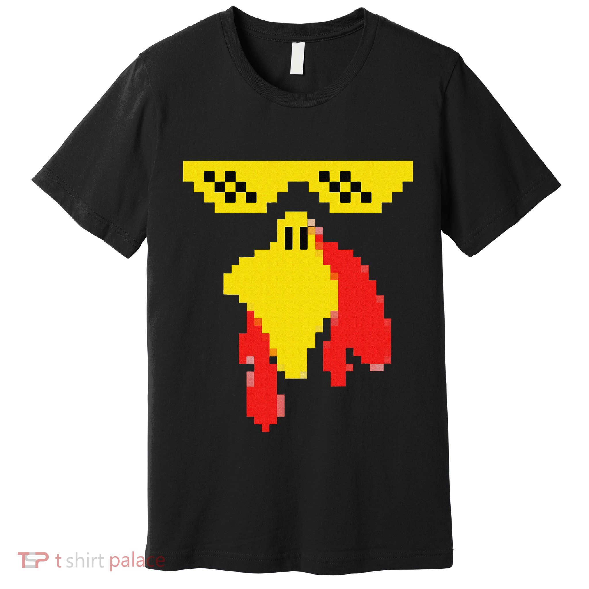 Funny Turkey Face 80s Video Game Thanksgiving Costume Premium T-Shirt