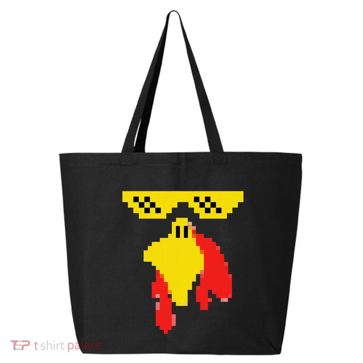 Funny Turkey Face 80s Video Game Thanksgiving Costume 25L Jumbo Tote