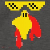 Funny Turkey Face 80s Video Game Thanksgiving Costume Vector Backpack