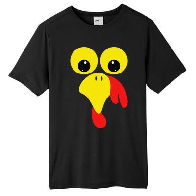 Funny Turkey Face For Thanksgiving Family Costume Tall Fusion ChromaSoft Performance T-Shirt