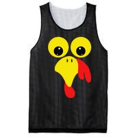 Funny Turkey Face For Thanksgiving Family Costume Mesh Reversible Basketball Jersey Tank