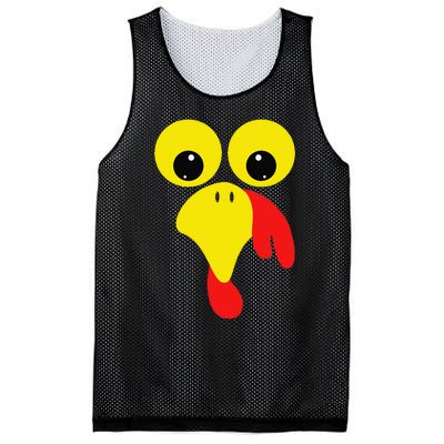 Funny Turkey Face For Thanksgiving Family Costume Mesh Reversible Basketball Jersey Tank