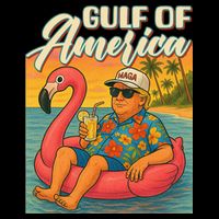 Funny Trump Flamingo Float Gulf Of US America Beach Lover Stripe Pom Pom Beanie