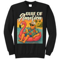 Funny Trump Flamingo Float Gulf Of US America Beach Lover Sweatshirt