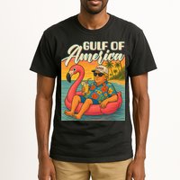 Funny Trump Flamingo Float Gulf Of US America Beach Lover Tall T-Shirt
