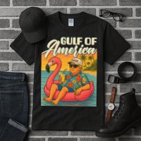 Funny Trump Flamingo Float Gulf Of US America Beach Lover Tall T-Shirt