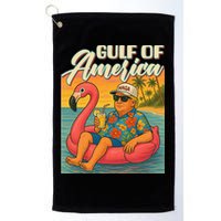 Funny Trump Flamingo Float Gulf Of US America Beach Lover Golf Towel