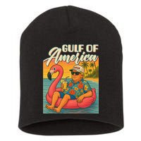 Funny Trump Flamingo Float Gulf Of US America Beach Lover Short Acrylic Beanie