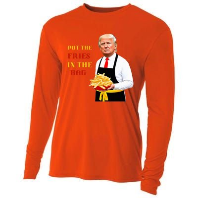 Funny Trump Fast Food Put The Fries In The Bag 2024 Cooling Performance Long Sleeve Crew