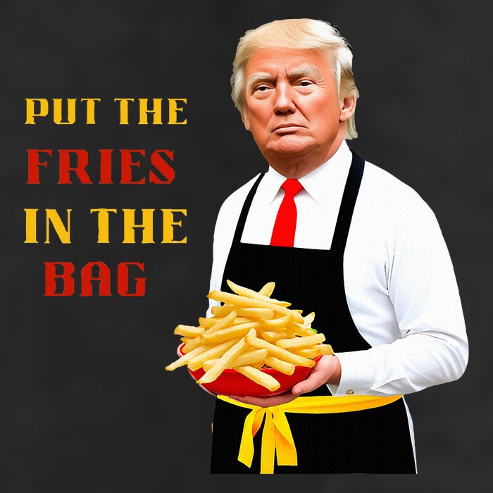 Funny Trump Fast Food Put The Fries In The Bag 2024 Adult Drive Performance Visor