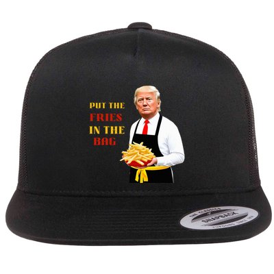 Funny Trump Fast Food Put The Fries In The Bag 2024 Flatbill Hat