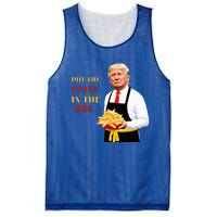 Funny Trump Fast Food Put The Fries In The Bag 2024 Mesh Reversible Basketball Jersey Tank