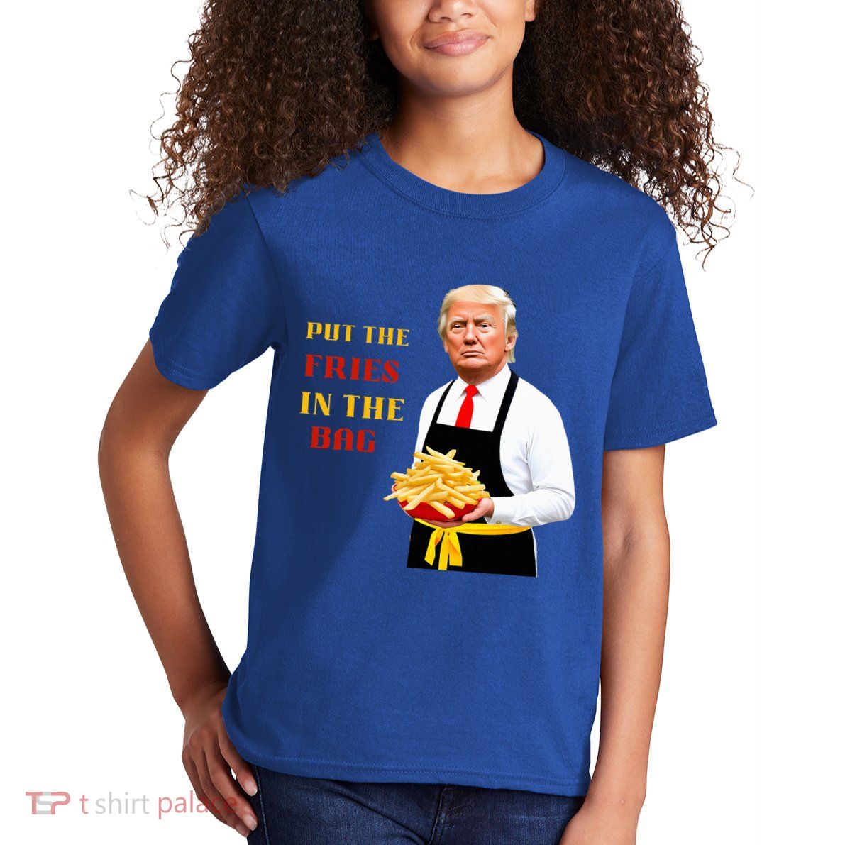 Funny Trump Fast Food Put The Fries In The Bag 2024 Kids T-Shirt