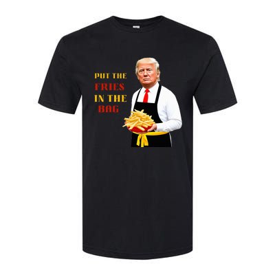 Funny Trump Fast Food Put The Fries In The Bag 2024 Softstyle CVC T-Shirt