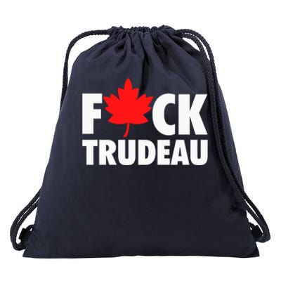 Fuck Trudeau Drawstring Bag