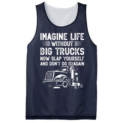 Funny Trucker Mesh Reversible Basketball Jersey Tank