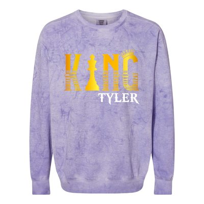 Funny Tyler First Name Great Gift King Tyler Meaningful Gift Colorblast Crewneck Sweatshirt