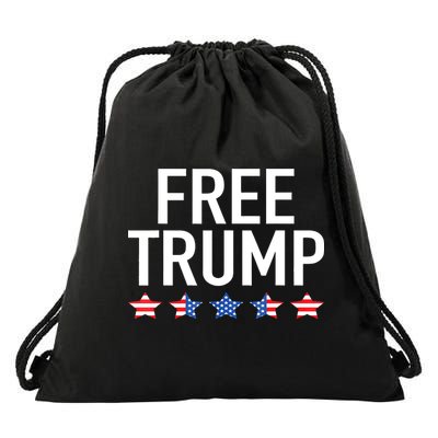 Free Trump, Free Donald Trump 2024 Drawstring Bag
