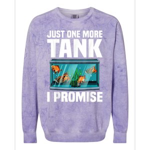 Fish Tank Fishkeeping Colorblast Crewneck Sweatshirt