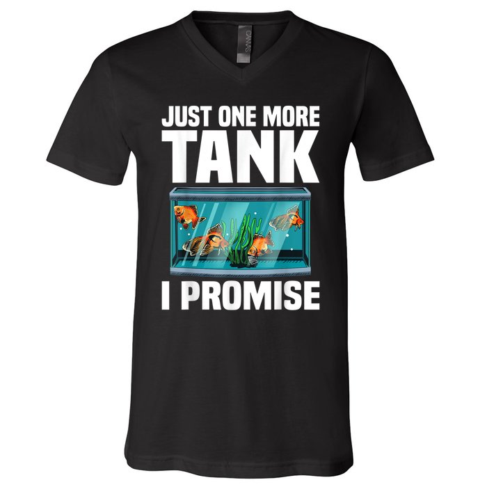 Fish Tank Fishkeeping V-Neck T-Shirt